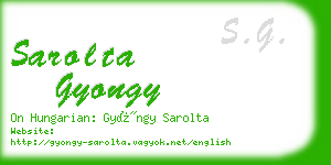 sarolta gyongy business card